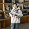 Boys' hooded sweatshirt Spring and Autumn Style 2025 New children's spring top, boys' spring base layer, cool and trendy Application Scenario